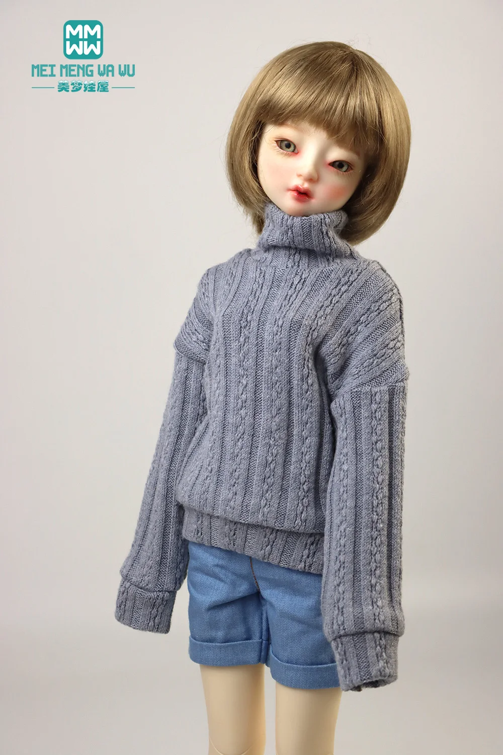 Haine pentru papusa se potrivește 28-75cm 1/3 1/4 1/6 BJD papusa unchiul Moda pulover guler jucarii cadou