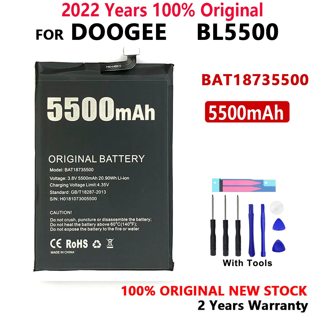 100% Original 5500mAh BL 5500 de Baterie de Telefon Pentru DOOGEE BL5500 Telefon Baterii de Înaltă Calitate, Cu acces Gratuit la Instrumente