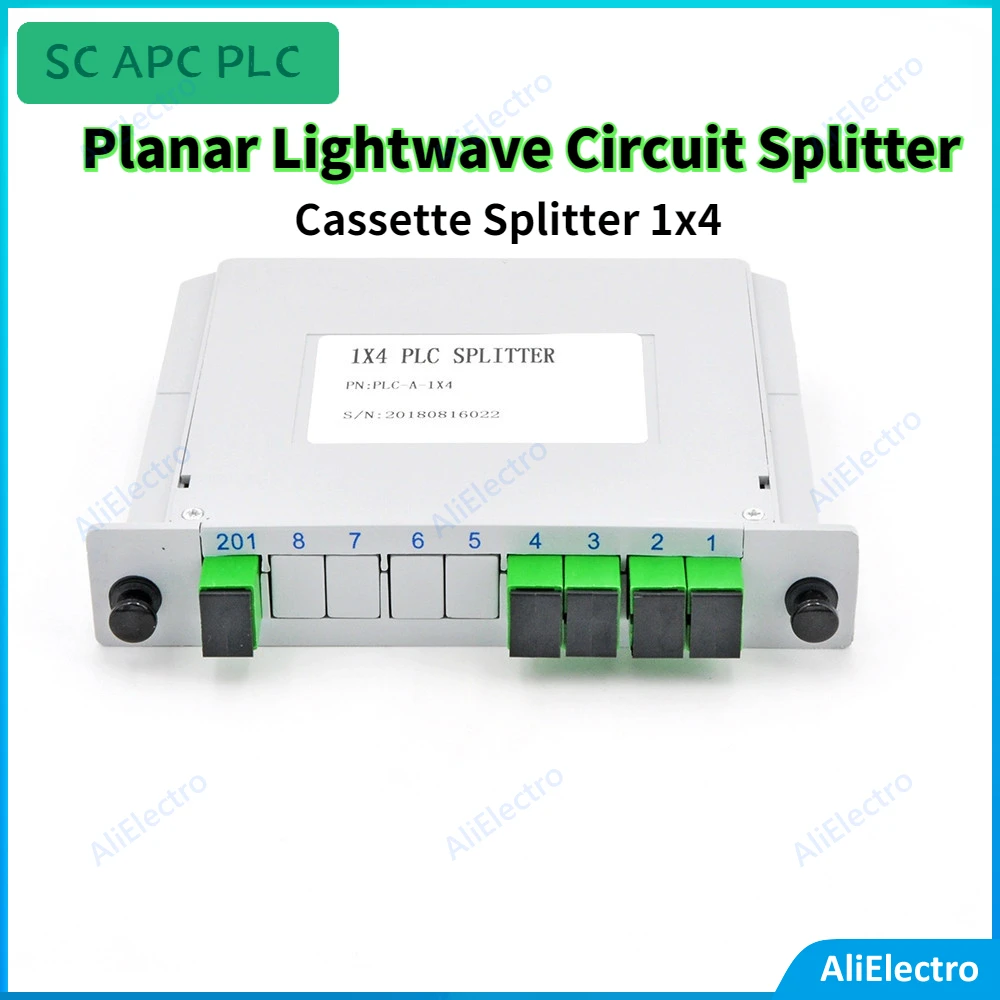Pret de fabrica SC APC PLC 1x4 Fibre Optice Cutie FTTH Plane Lightwave Circuit Divizor de cutie cu 1*4 PLC Casetă Splitter Box
