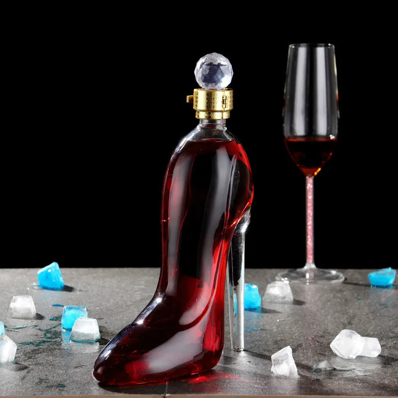750ml Tocuri Înalte Forma Hip Balon Vin Creative Decantor Romantic Sigilate Whisky Sticlă de Vodcă Lichior, Vin, Vas Sticla de Vin