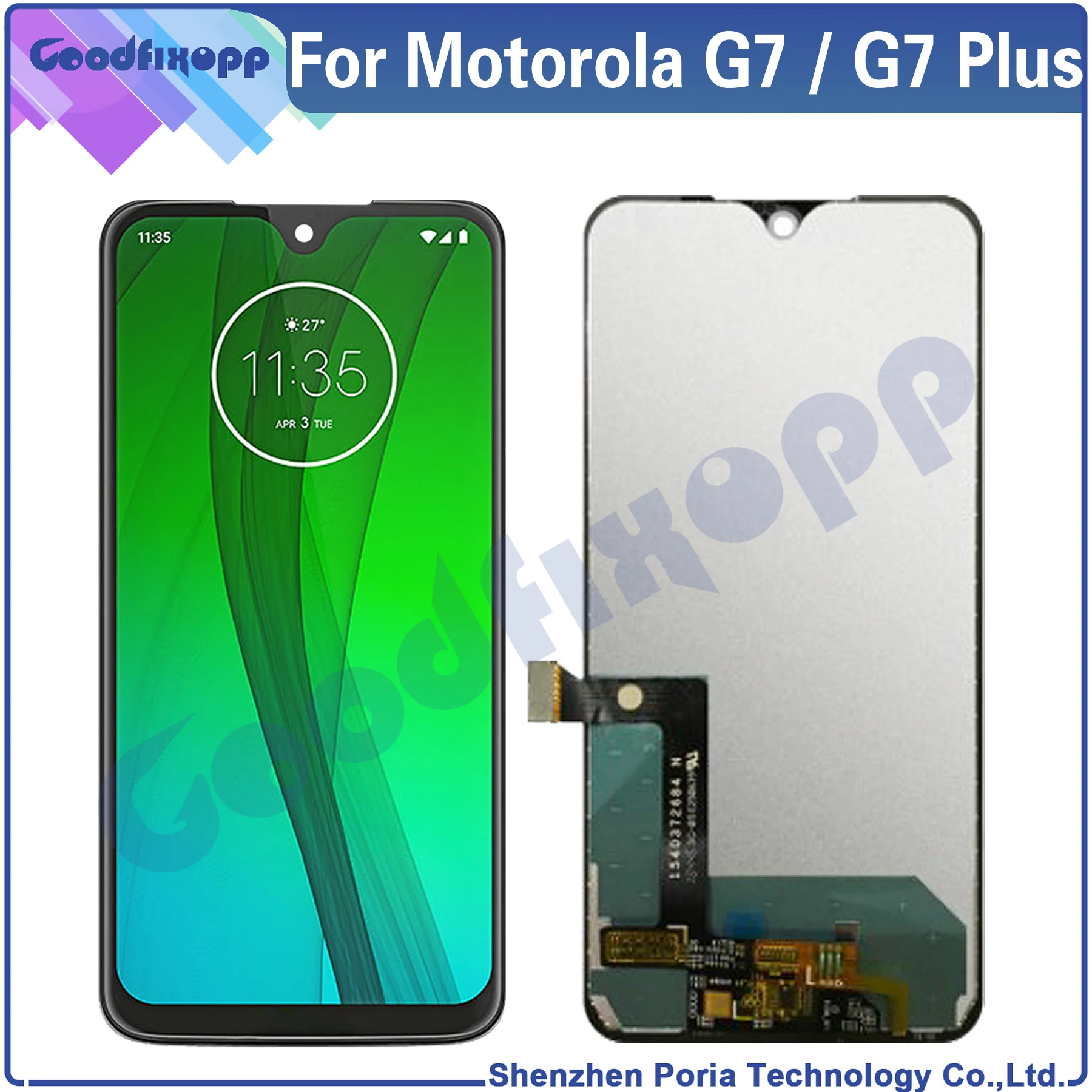 Pentru Motorola MOTO G7 / G7 Plus Ecran LCD Senzor Ecran Tactil Digitizer Pentru Montaj MOTO G7 / G7Plus Ecran Înlocuire