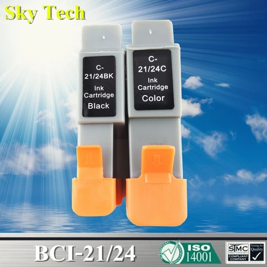 BCI21/24 BK/C Compatibil cu Cartușele de Cerneală Pentru Canon C21 C24 Pentru Canon iP1000 iP1500 iP2000 MP110 MP130 MP360 MP370 MP390 MPC190