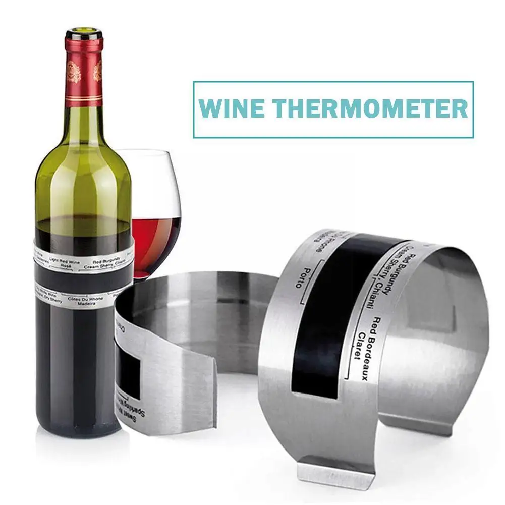 Vin Guler Termometru Bar Băuturi Instrument Inteligent Sticla de Vin Snap Termometru cu Display Lcd Clip pentru Șampanie Bere U3L7
