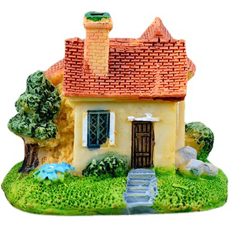 6cm in Miniatura Casa Vila Zână Pădure Figurinele Castelul Miniaturi Grădină Castele Terariu Grădină Aprovizionare Vintage Decor Acasă