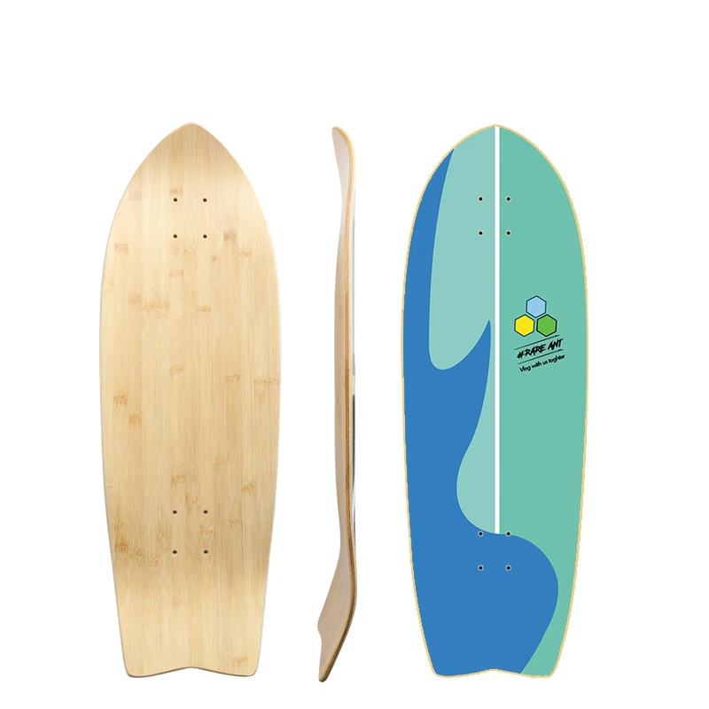 3.0 Teren de Surf, Skateboard Punte Carver Carbonizat Bambus fibra de sticla 24-74cm