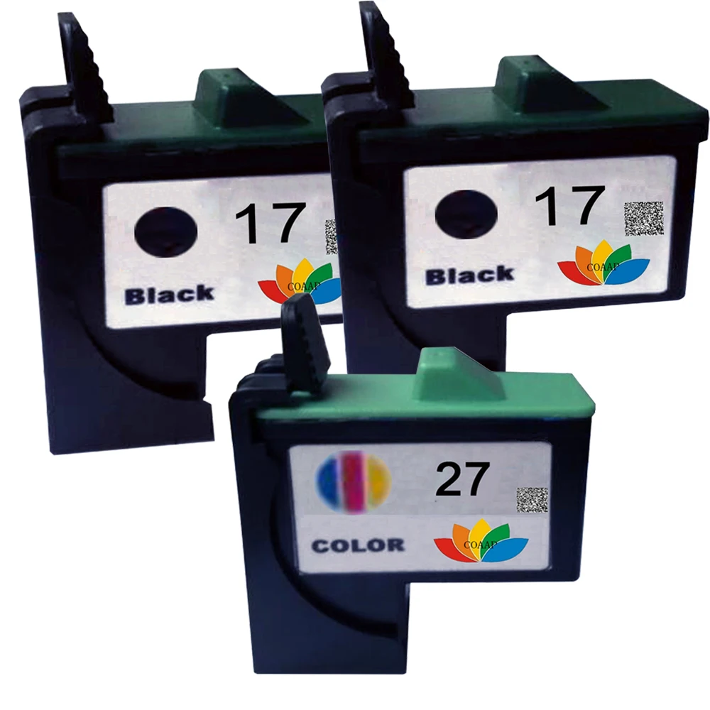 3 Pack Compatibil 10N0017 10N0027 pentru Lexmark Lexmark 17 27 cartuș de cerneală LM17 LM27 printer Z13/Z23/Z24/Z25/Z33/Z34/Z35 printer