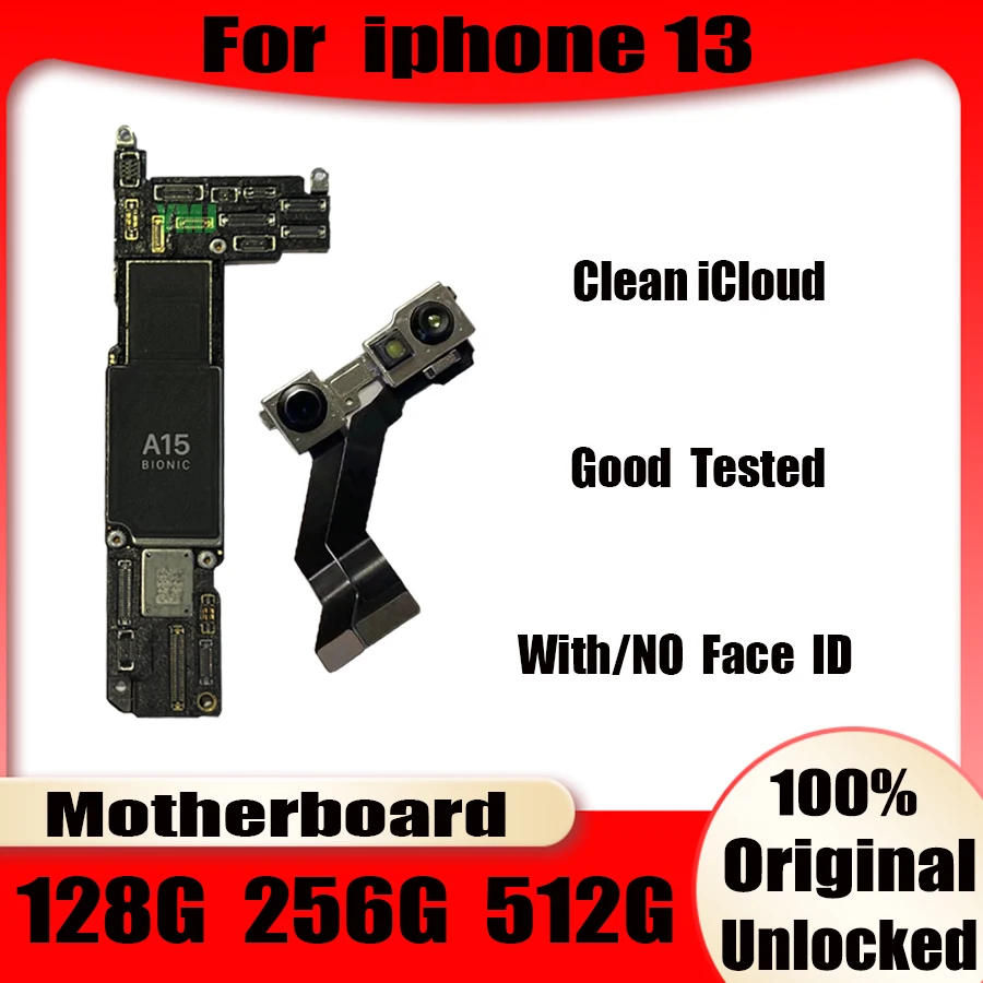 Fabrica de Unlock Pentru iPhone 13 Placa de baza 128-256-512GB 100% Original, Fara icloud Pentru iPhone 13 logic board Test Complet de Lucru Bun