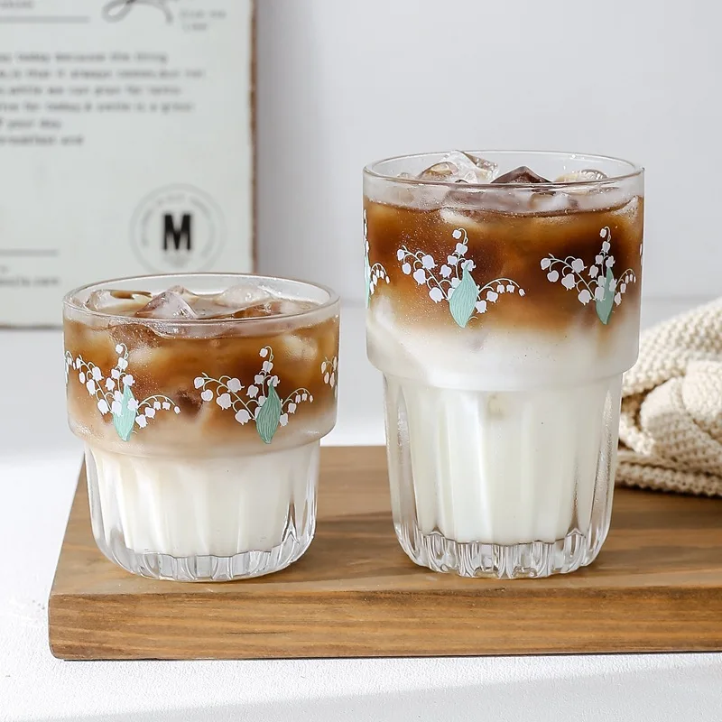 Creative Relief Cana de Sticlă, mic Dejun Cafea cu Lapte Cupa de Cristal Transparent rezistent la Căldură Paharul de Vin Acasă Drinkware Acasă Cana de Suc