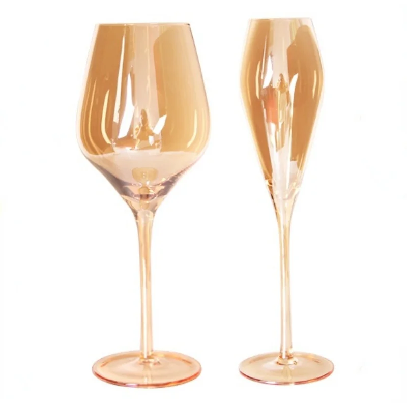 De înaltă Calitate Moda Placare 200-650ml Amber Pocalul de Cristal de Sticlă de Vin Roșu, Șampanie Cupa Nobil Elegant Pahar de Vin Drinkware