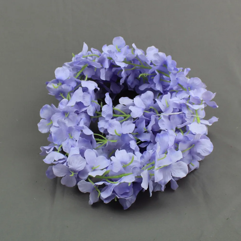 2M Fals Flori Artificiale Șir de Mătase Hortensie Flori Artificiale pentru Acasă Decorare Nunta Agățat Ghirlanda Decor