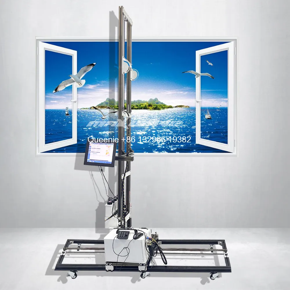 2021 Vânzare Fierbinte Automatic Wall Imprimare Robot, UV 3D Verticale Inkjet Arta de Perete Printer Mașină Pentru Diferite Suprafață de Perete