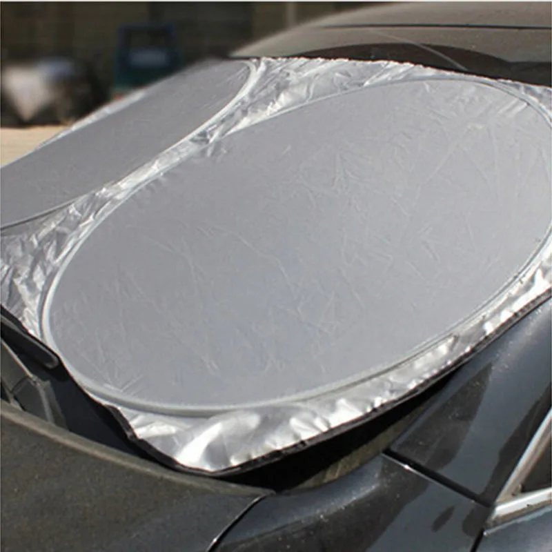 Acoperire de argint Poate Parbriz Parasolar Anti UV de Protecție Masina Fața Ferestrei Bloc de Soare Umbra Acoperi Umbrele de soare