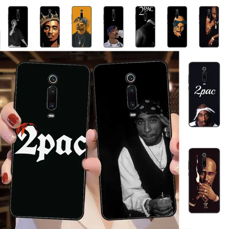 Rapper 2pac cantareata Tupac Telefon Caz pentru Redmi 5 6 7 8 9 O 5plus K20 4X S2 MERGE 6 K30 pro