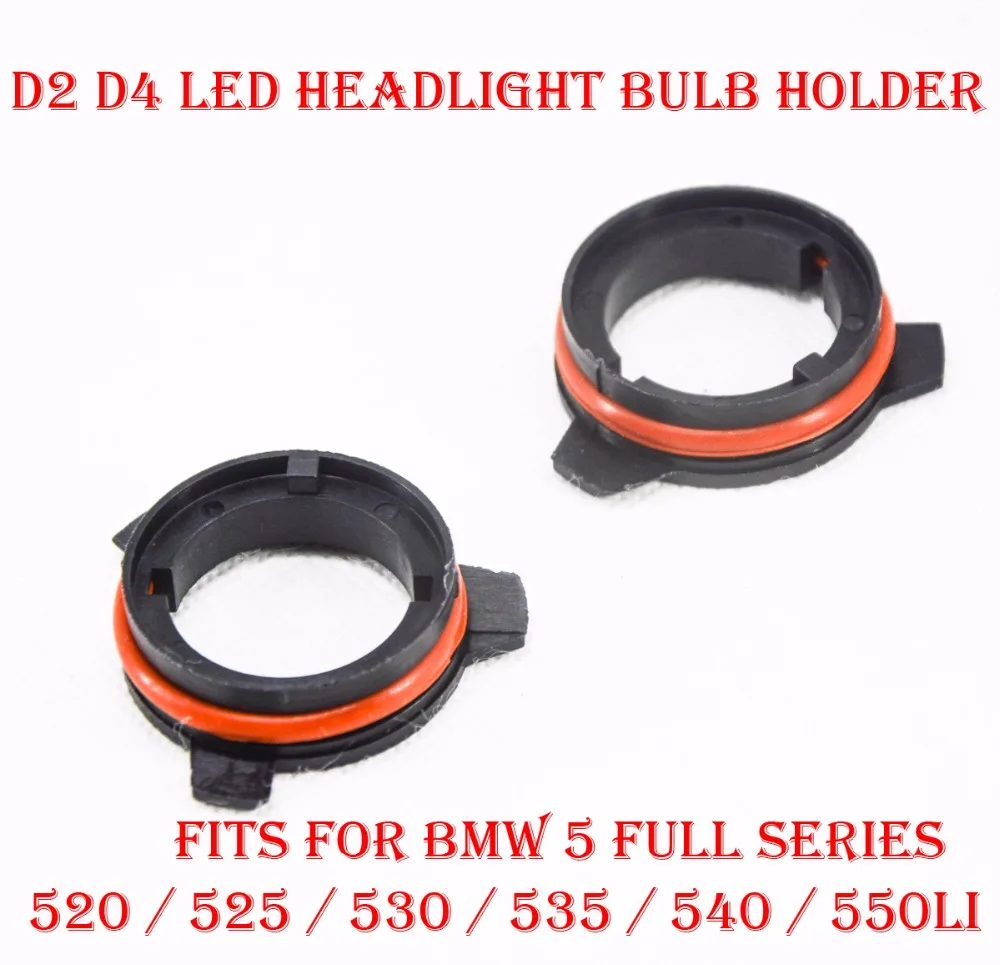 2 BUC D2 D4 D2S/R/C D4S/R/C LED Faruri Kit Bec Lampă Titularului Adaptor de Bază de Fixare Soclu Pentru BMW Seria 5 520 525 530 535 540