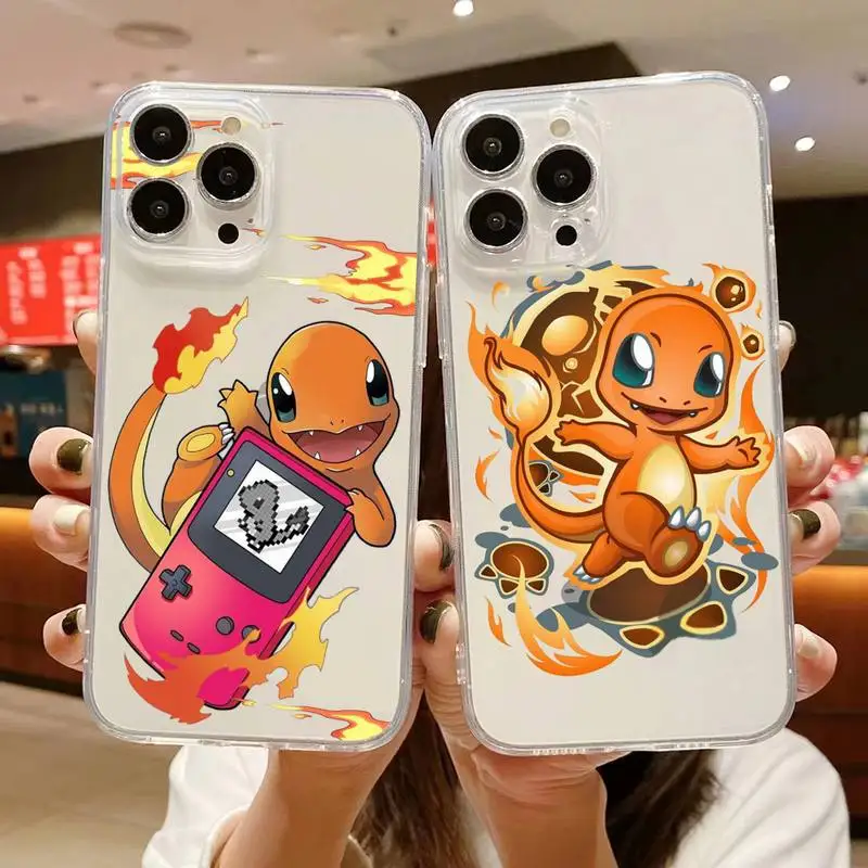 Desene animate Pokemon Charizard Charmander Telefon Caz pentru Iphone 14 Plus 13 12 11 Pro Max Mini X XS XR Moale Capac Transparent anime