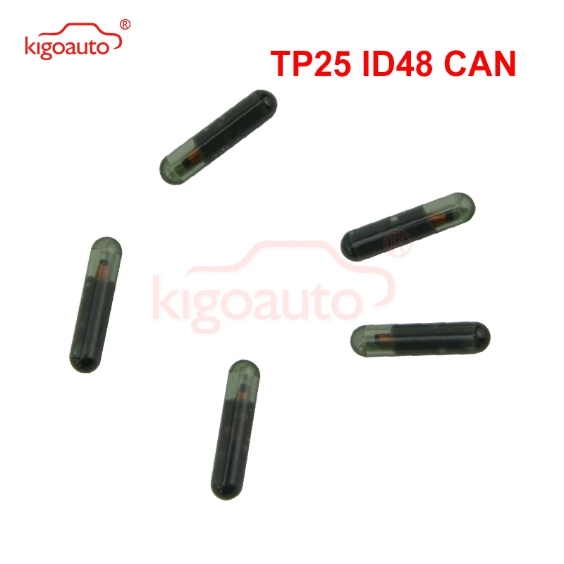 Kigoauto 5pcs Transponder cheie ID48 POT chip TP25 chip de sticlă potrivit pentru Audi ID 48 cip kigoauto