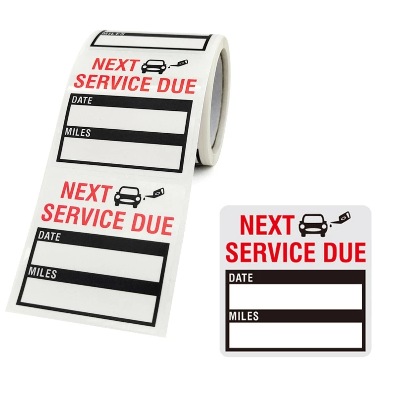 120 BUC schimb de Ulei Auto Servicii de Întreținere din Cauza Memento Etichete Autocolante in Rola