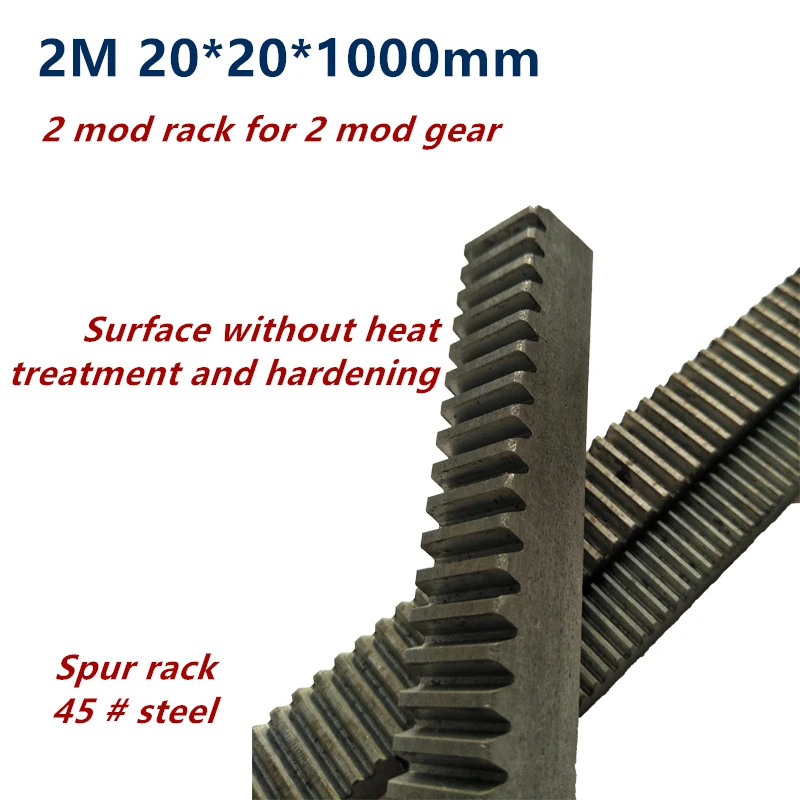 1 buc 2M 2 Mod 20*20*1000mm Mucegai Gear Rack de Precizie CNC Rack Dinții drepți Dințate Router