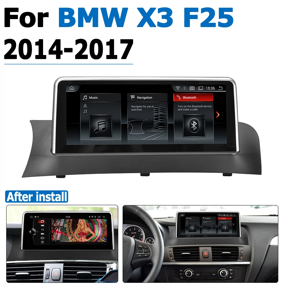 Radio auto cu DVD Player Pentru BMW X3 F25 2014~2017 NBT Android 8.0 PÂNĂ Autoradio Navigare GPS HD Touch Ecran