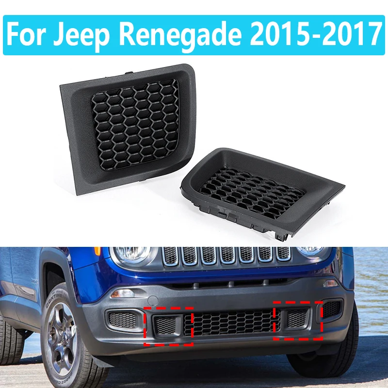 Bara fata grila ornamente Pentru Jeep Renegade 2015-2017 bara fata tip fagure cu ochiuri Bara Grila Rama de Înlocuire Accesorii auto