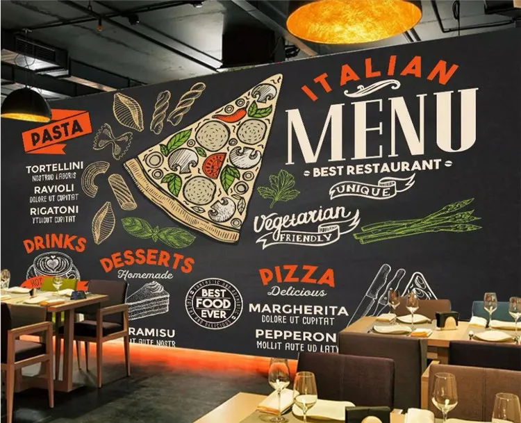 Tapet personalizat 3D HD mână-pictat pâine delicioase fast-food restaurant scule de fundal de perete decor mural