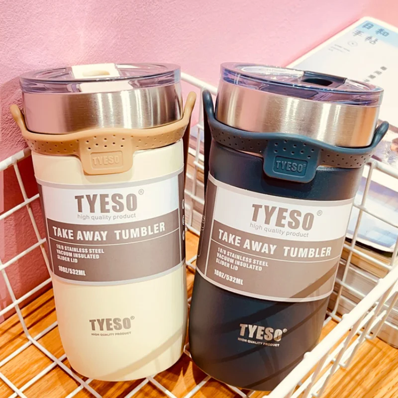 Tyeso Cană de Cafea în Stil Japonez Simplu Bărbați și Femei Mașină 304 din Oțel Inoxidabil Cana de Apa din Otel Inoxidabil Izolatie