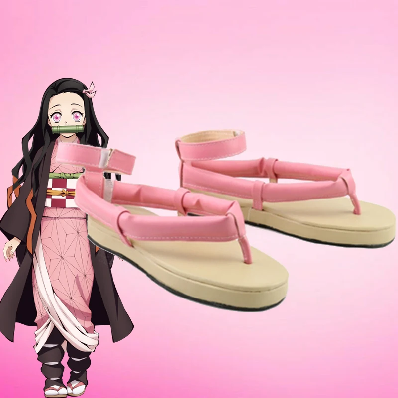 Anime, benzi Desenate Demon Slayer Kimetsu nu Yaiba Cosplay Pantofi SKamado Nezuko Cosplay Pantofi Samurai pantofi Pantofi de Agrement de zi cu Zi