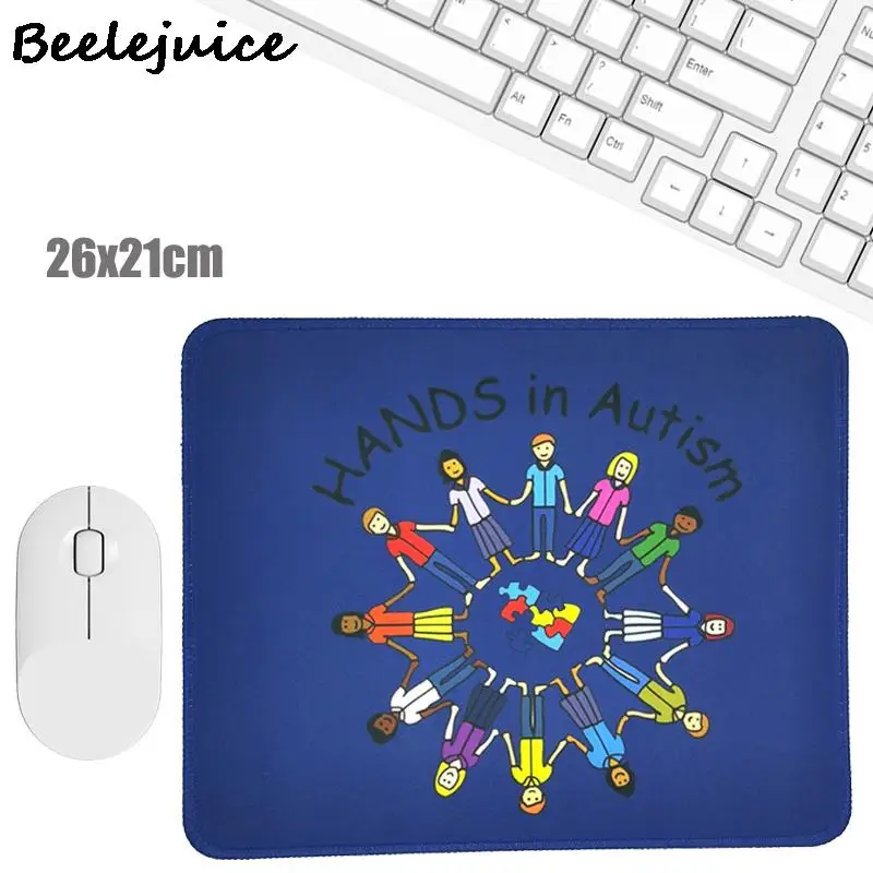 Conștientizarea Autismului Albastru Creative Office Keyboard Pad Kawaii Laptop Mouse-Ul Mat Anti-Alunecare, Birou Covoare Personalizate De Birou Pad Decoratiuni Cadouri