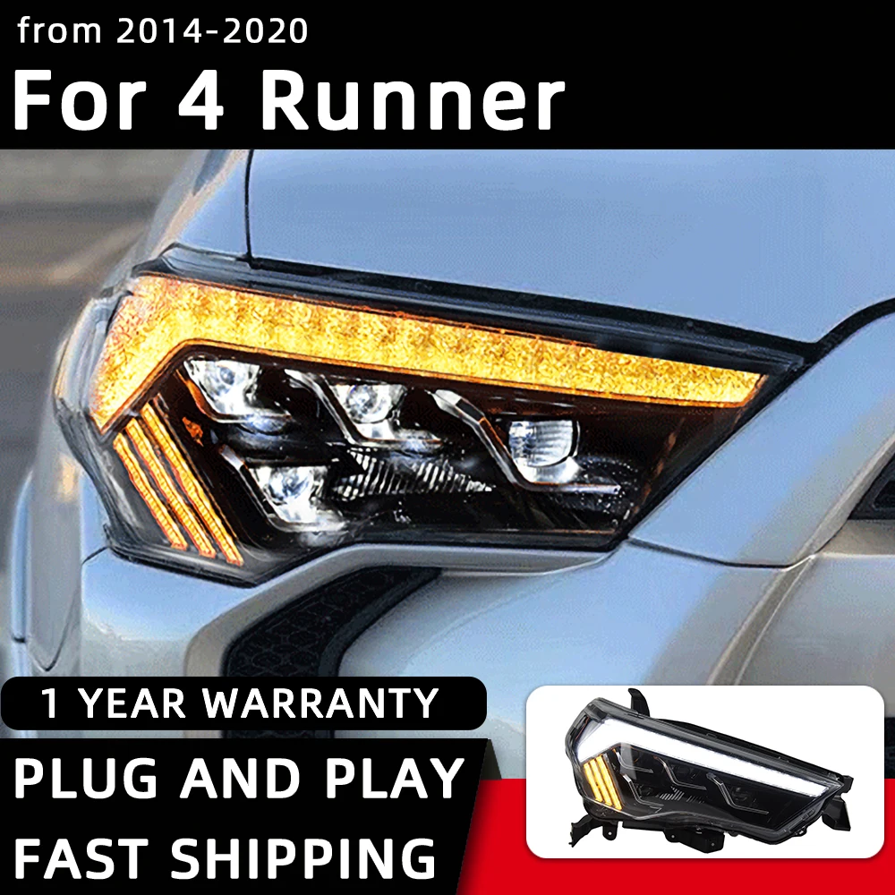 Faruri Pentru Toyota 4 Runner Faruri cu LED-uri 2014-2020 Lampă de Cap de Styling Auto DRL Semnal Proiector Lentilă Accesorii Auto