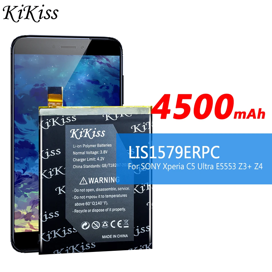4500mAh Telefon de Înlocuire a Bateriei Pentru SONY Xperia C5 Ultra E5553 Z3+ Z4 E5553 E5506 E5533 E5563 Z3 Plus Baterii LIS1579ERPC
