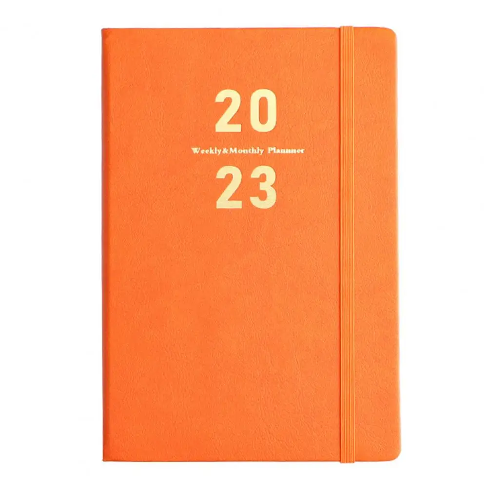 Conținutul engleză îngroșarea pagina elastic pen introduce marcaj design minimalist notebook 2023 A5 mini notebook program calendar