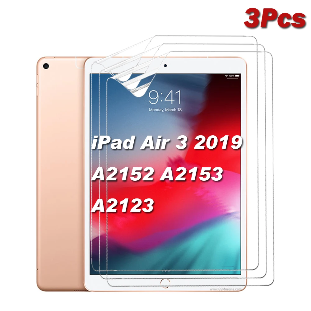 3 Pachete Film HD Pentru iPad Air 3 2019 A2152 A2123 film Protector Moale Ecran Protector Pentru iPad Aer 3 10.5 inch Moale Film