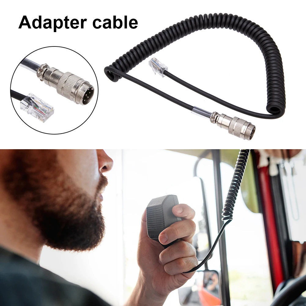 Microfon Adaptor Cablu de Sârmă de arc 8 Pini La RJ45 Modular Plug Extins Fir Gros de Înlocuire pentru Yaesu FT450D/FT897D