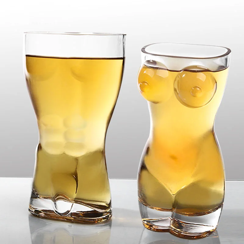 Creative transparent sticlă de bere corp cupa cupa bar, club de noapte bărbații și femeile de personalitate