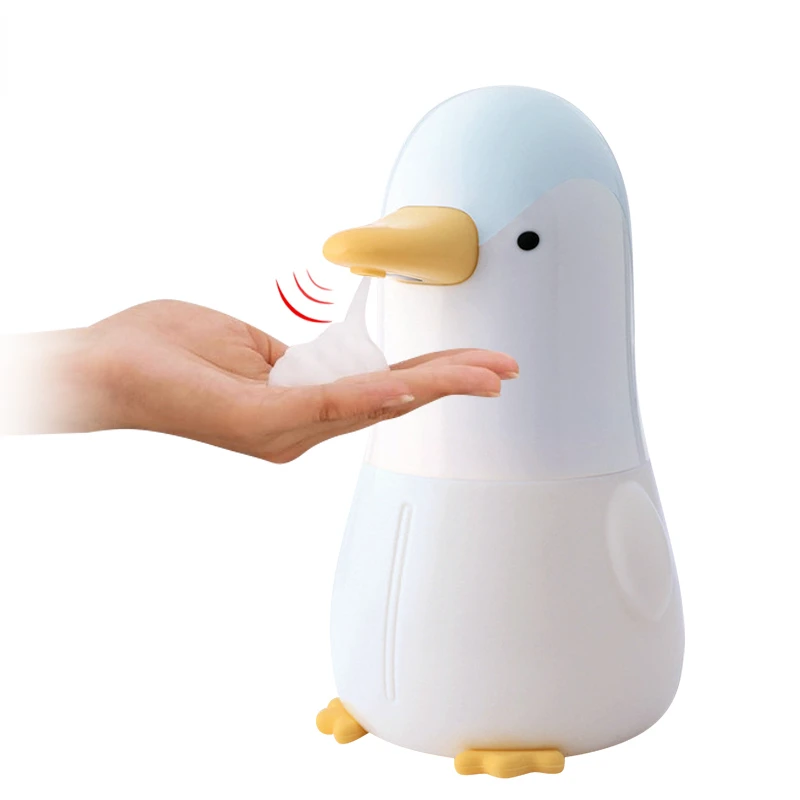 Automate Dozator Sapun Lichid, Desene Animate Drăguț Pinguin De Inducție Dozator De Săpun De Mână Mașină De Spălat Infraroșu Inducție