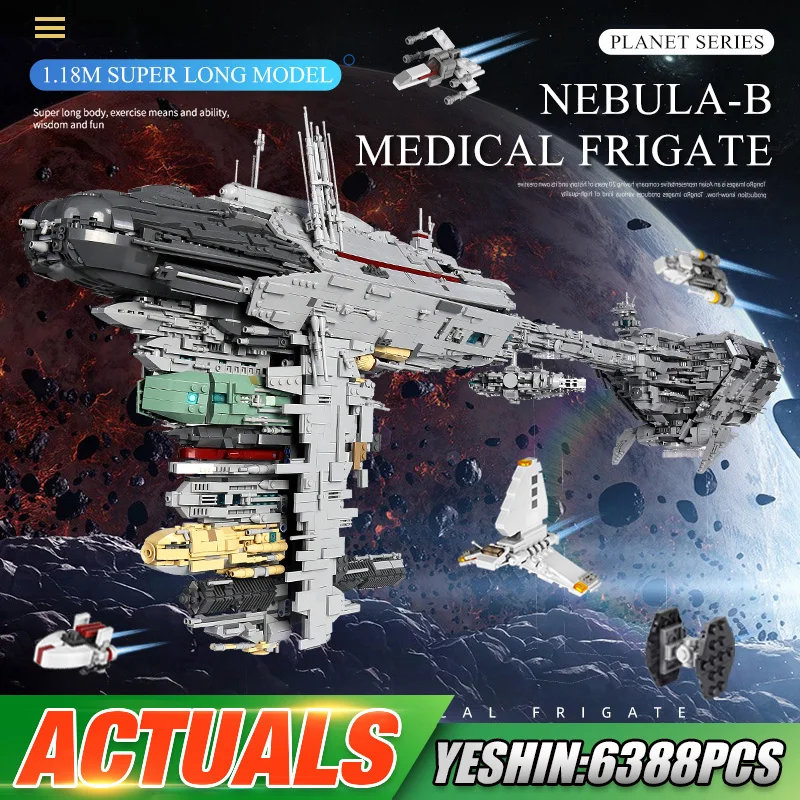MUCEGAI REGELE 21001 Stele Plan Toys Compatibil Cu MOC 5083 UCS Nebula-B Medicale Fregata Bloc Caramida Copii Cadou de Crăciun