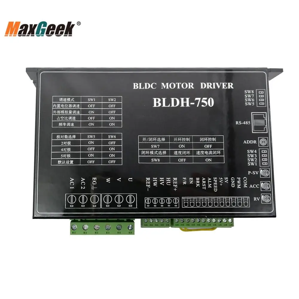 Maxgeek BLDH-750 AC Brushless Motor Driver 310V 750W Controler pentru Motor pas cu pas CNC