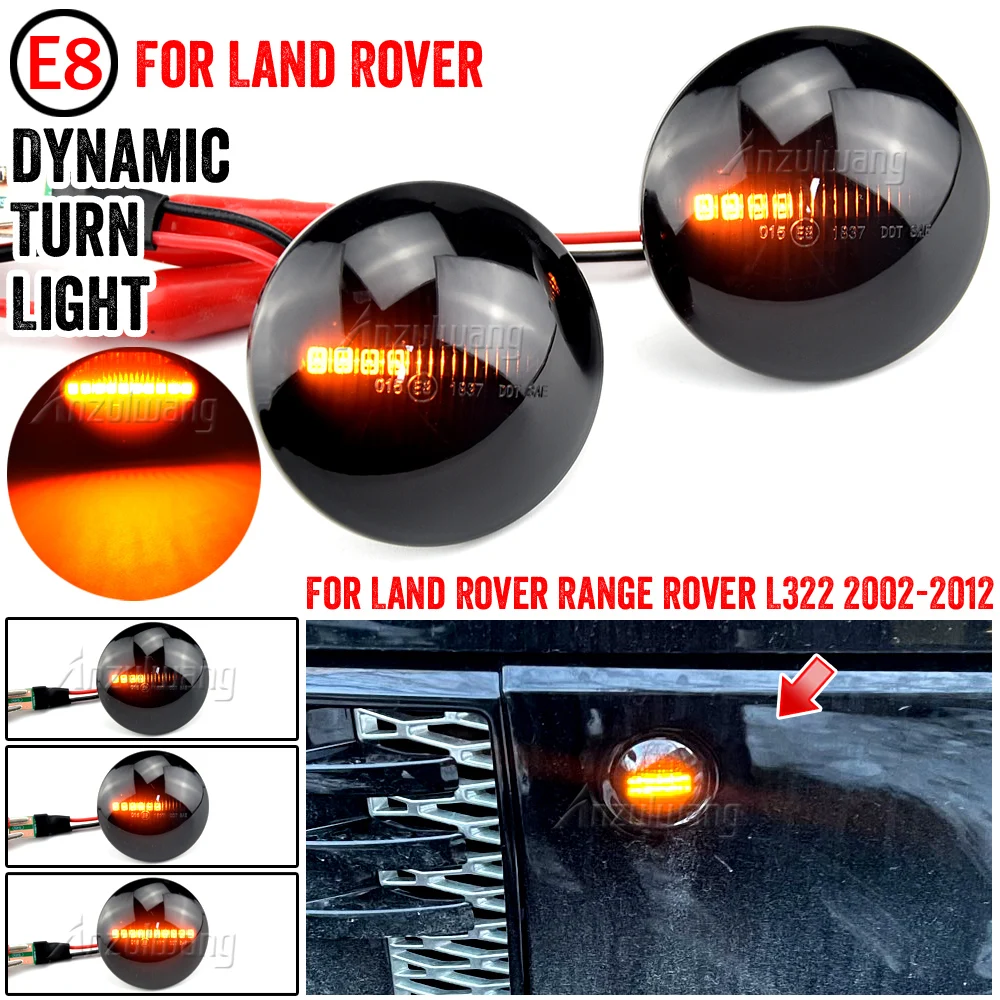 Partea Marker Auto Turn Semnal De Lumină Secvențială Dinamic Lampă De Semnalizare Indicator Pentru Land Range Rover L322 2002-2012