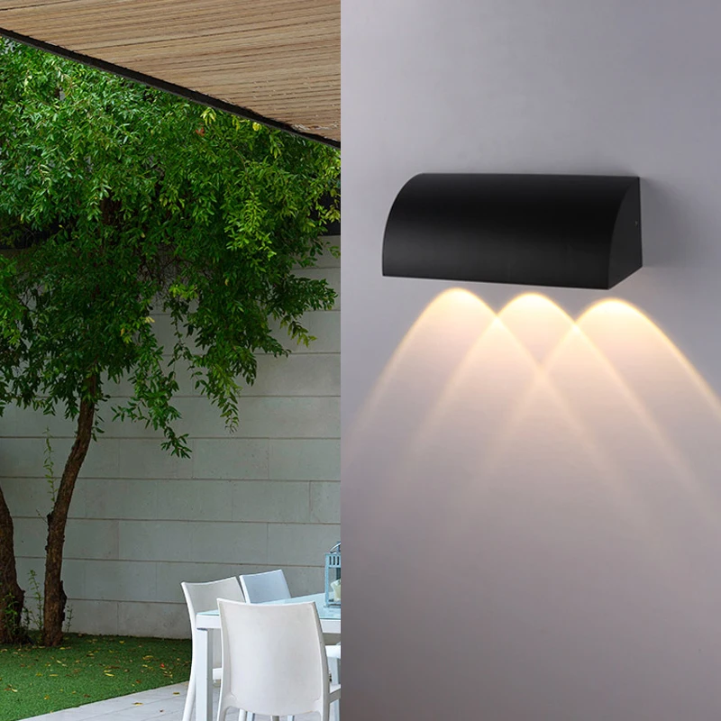 Modern, rezistent la apă în aer liber 3W LED-uri lampă de Perete IP65 Aluminiu de Perete de Lumină Grădină lumina Pridvor Tranșee Interior/Exterior Decor de Lumină