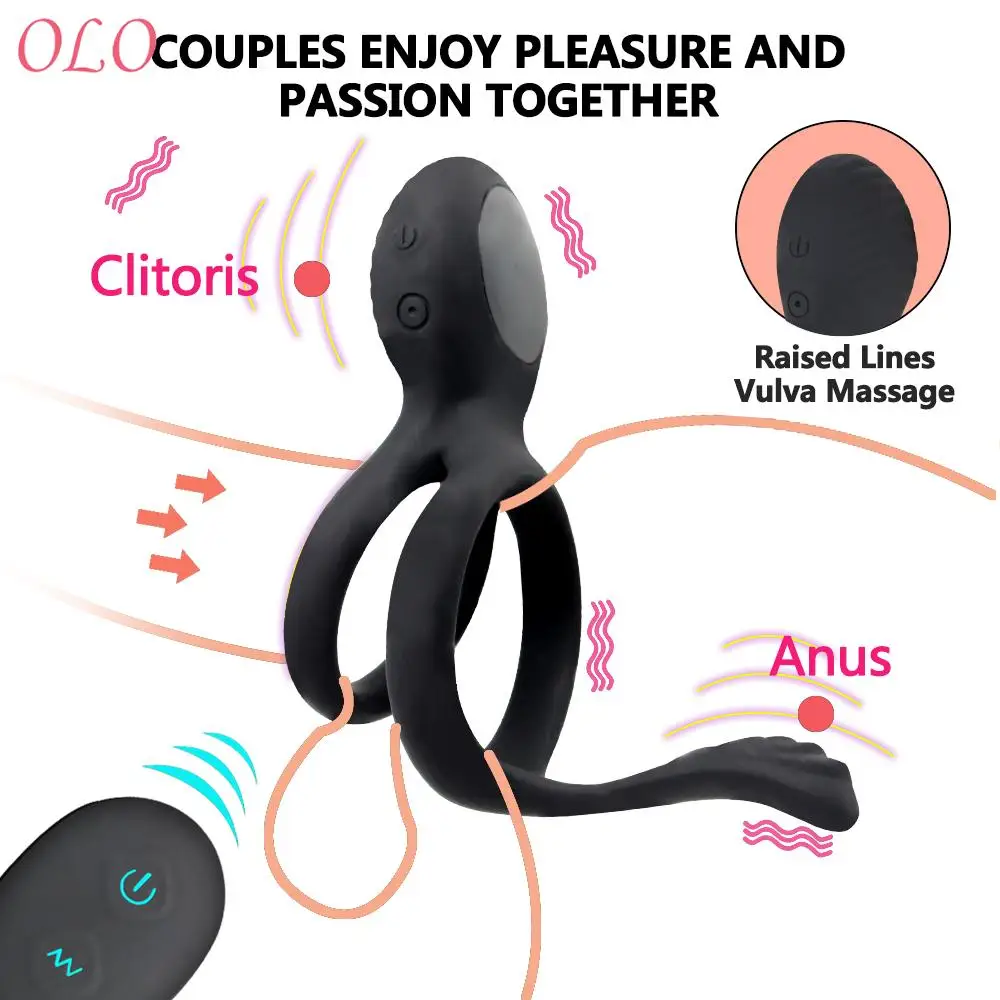 Telecomanda Wireless Intarziere Ejaculare Montaj Inel de Blocare de Lungă Durată 7 Viteza Vibratoare Penis Cock Ring Jucărie Sexuală pentru Bărbați