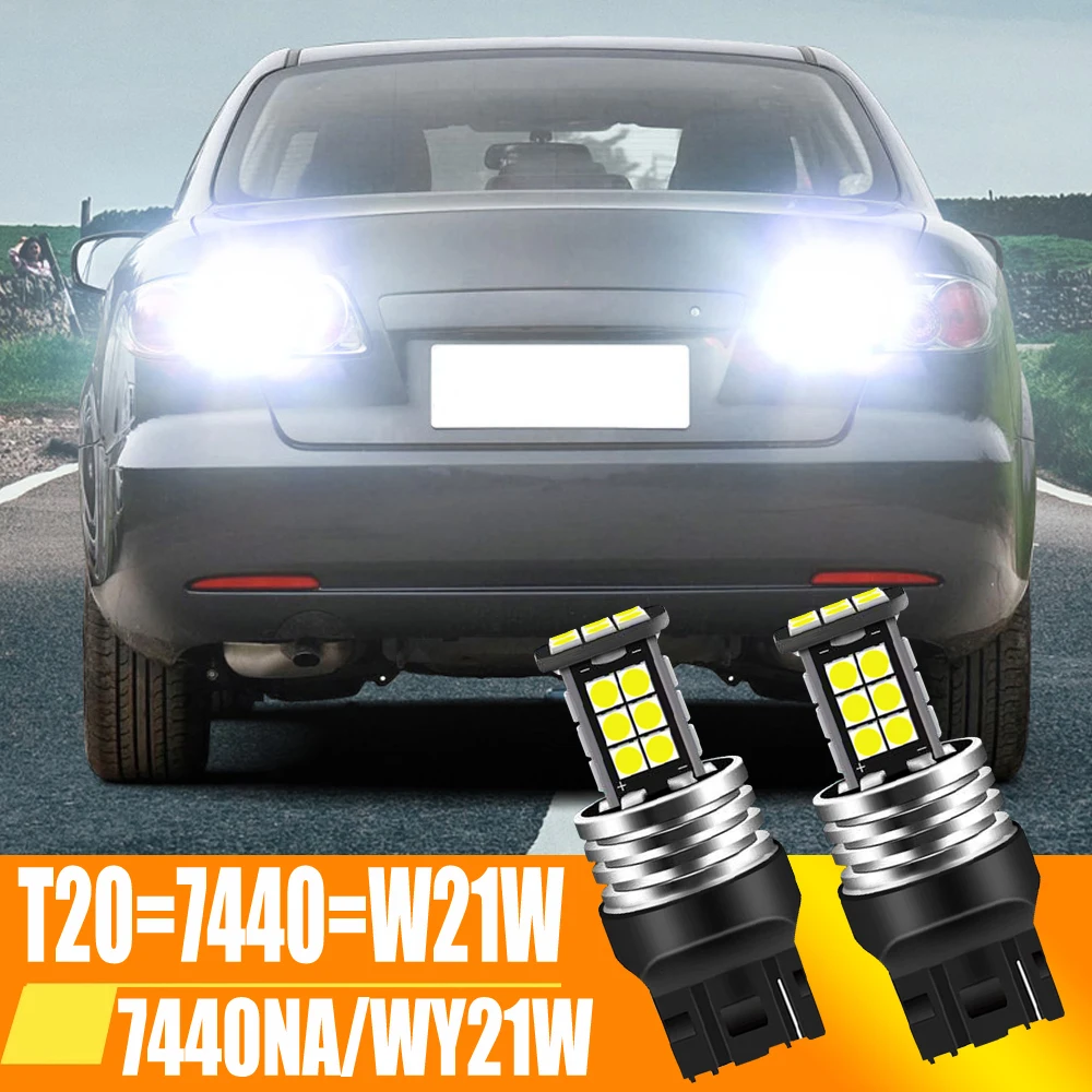 2 buc LED-uri de Backup becul de Marșarier Lampa W21W T20 7440 Canbus Pentru Mazda 3 BK BL Hatchback BM BN 5 6 GH GJ CX-7 CX-9 MX-5 RX-8