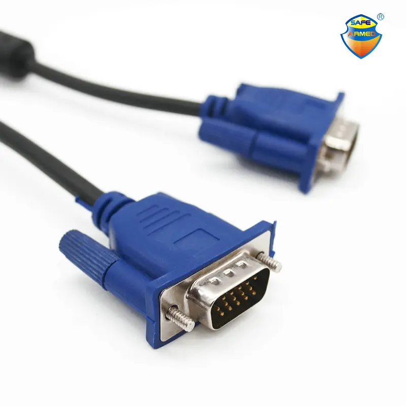Transport gratuit 1,5 M Cablu VGA cu HDB15 de sex Masculin pentru a HDB15 de sex Masculin conector Pentru pc TV Adaptor Convertor