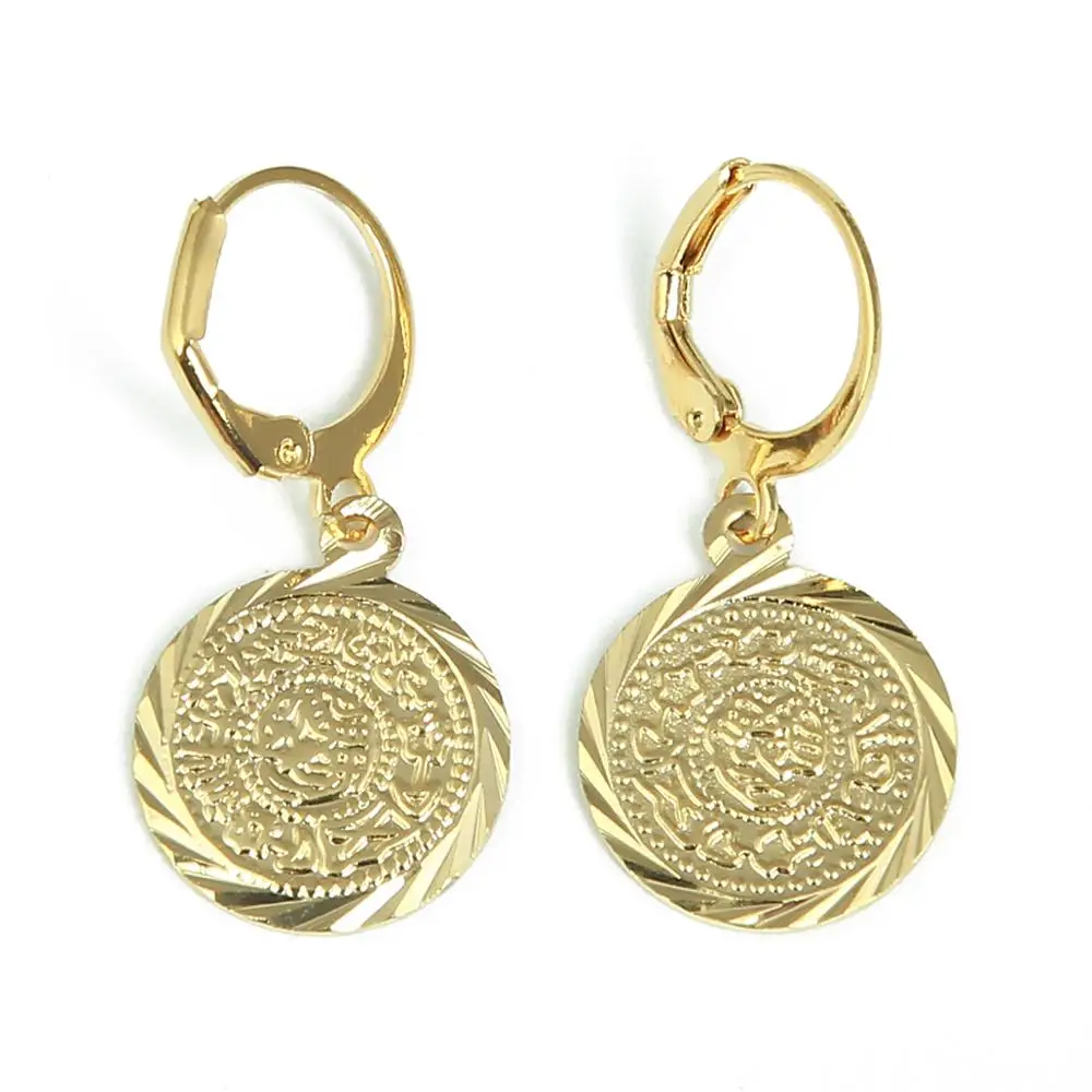 Arab Monede de Metal Cercei de Culoare de Aur Vechi Monede de Epocă, Bijuterii, Accesorii pentru Femei, Fete