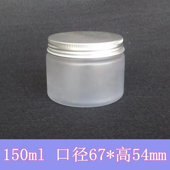 Transport gratuit: 150g glazura de Crema Borcan 150ml clar mată PET Sticla de Plastic cu argint Capac de Aluminiu , Ambalaje Cosmetice