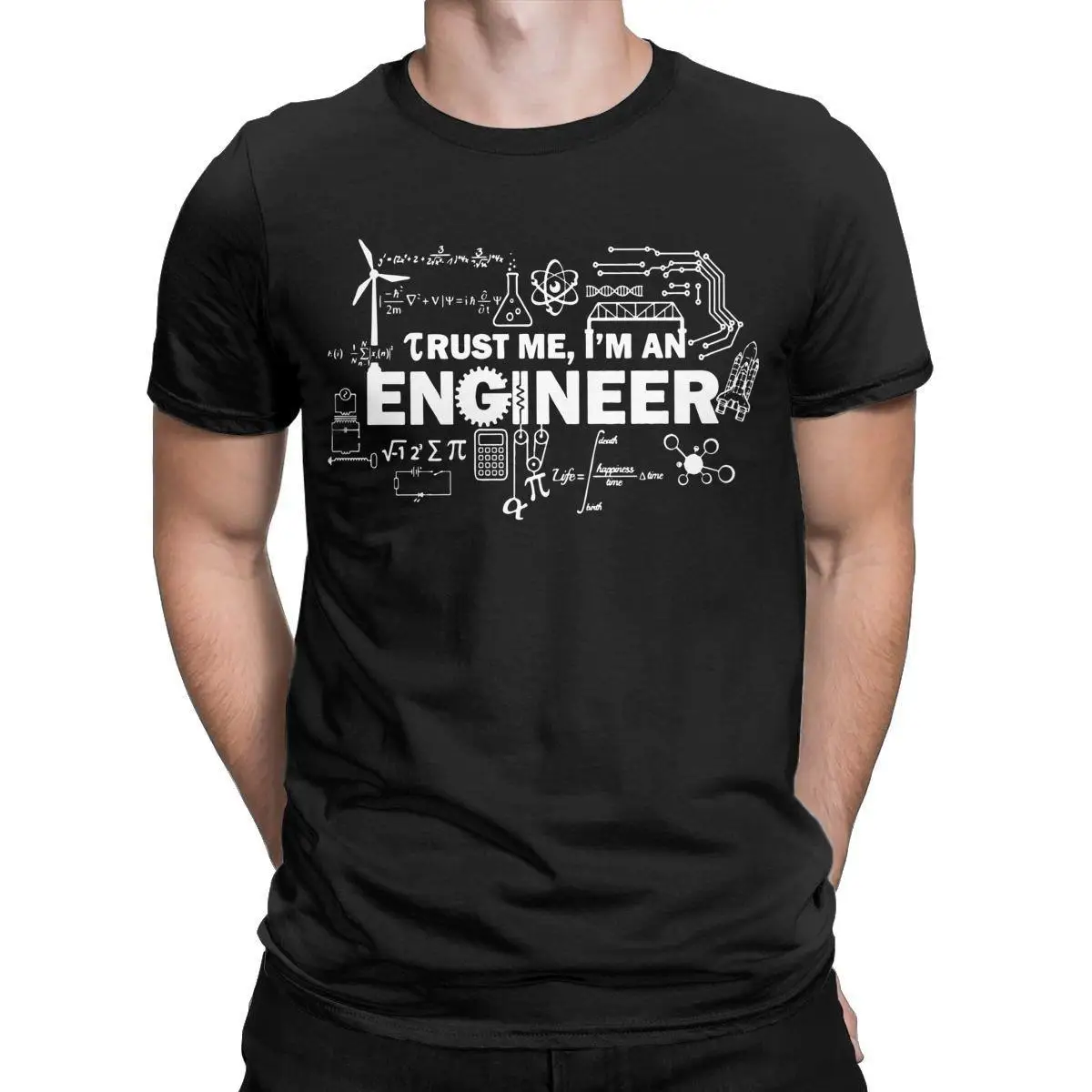 Crede-Ma eu sunt Inginer Tricou Barbati din Bumbac Funny T-Shirt O de Gât Tocilar Tocilar Știință Teuri Haine cu Maneci Scurte Tipărite