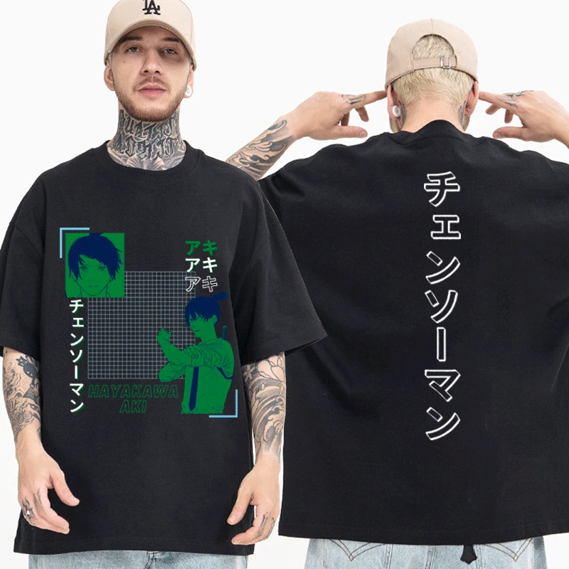 Aki Drujba Om Streetwear Print T-shirt pentru Barbati Femei Japoneze Supradimensionate, Haine Anime cu Tricou din Bumbac Tricou Topuri