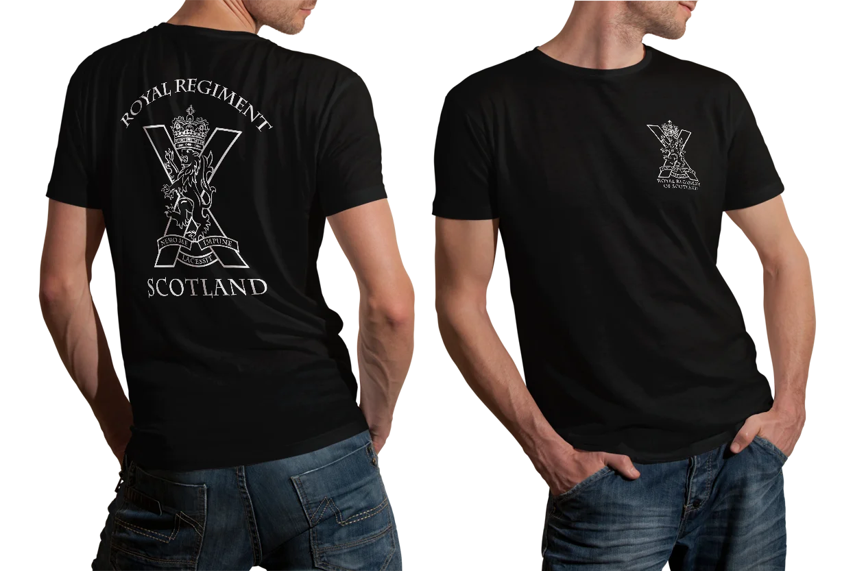 Royal Regiment of Scotland Scotish Britanic de Infanterie Armata de Oameni Scurta tricou Casual, din BUMBAC 100% O-Neck Shirt