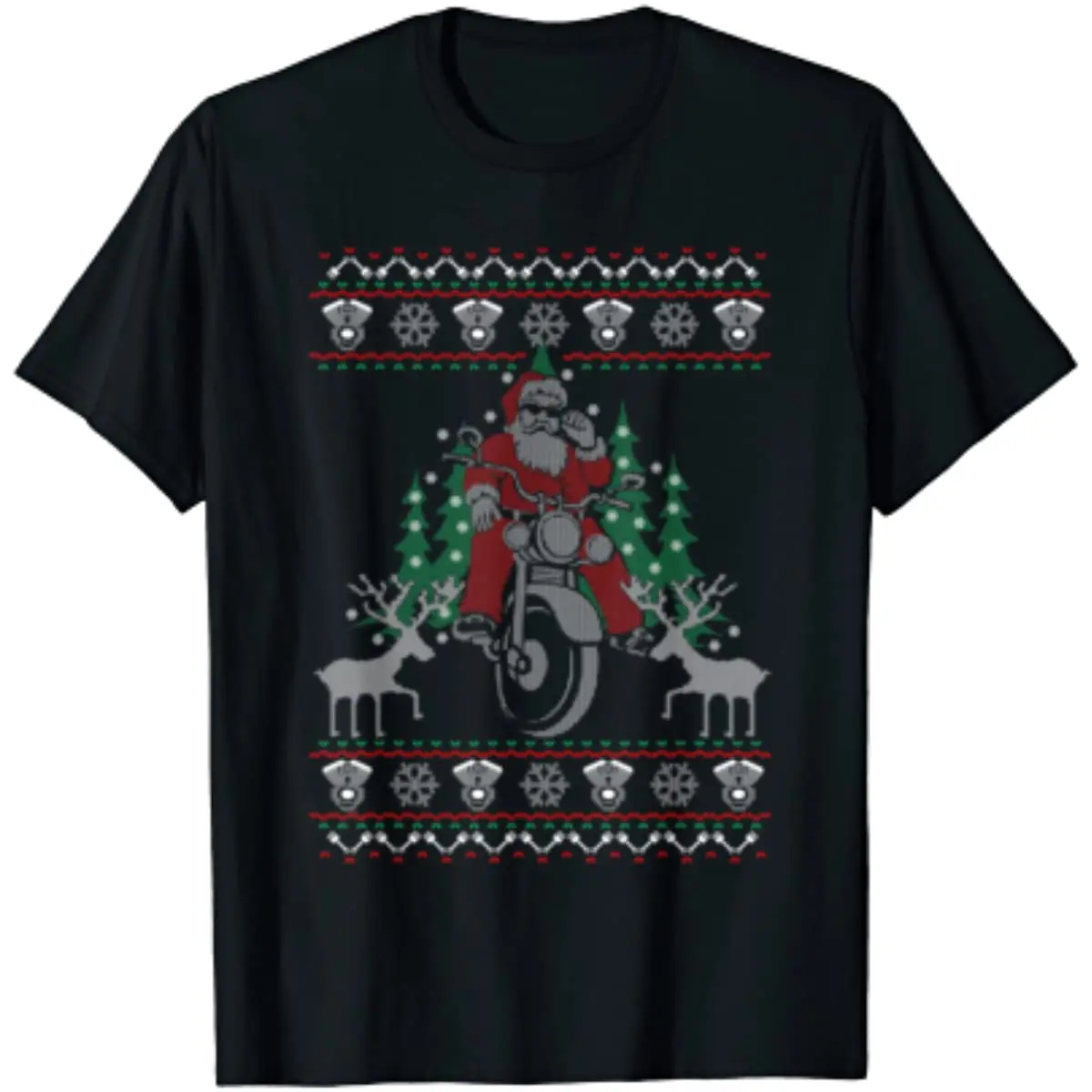 Amuzant Motocicleta Urât Pulover de Crăciun Moș Crăciun Biker T-Shirt din Bumbac 100% O-Gat Maneci Scurte Casual Mens T-shirt Marimea S-3XL