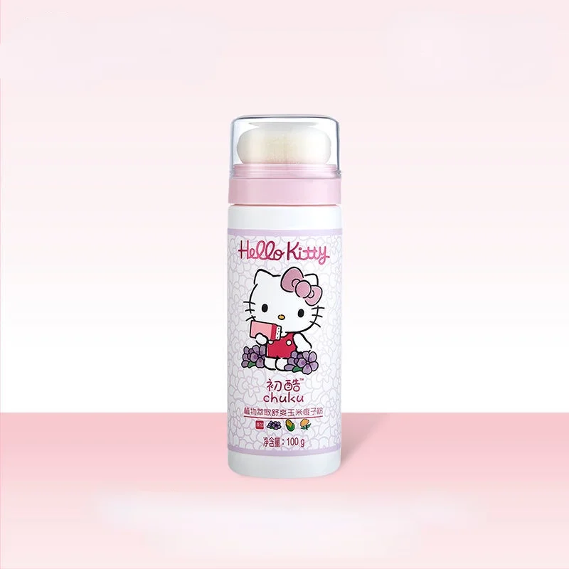 TAKARA TOMY Hello Kitty Extract de Plante Piele-friendly Baby Talc Căldură Fileu Pulbere 100g