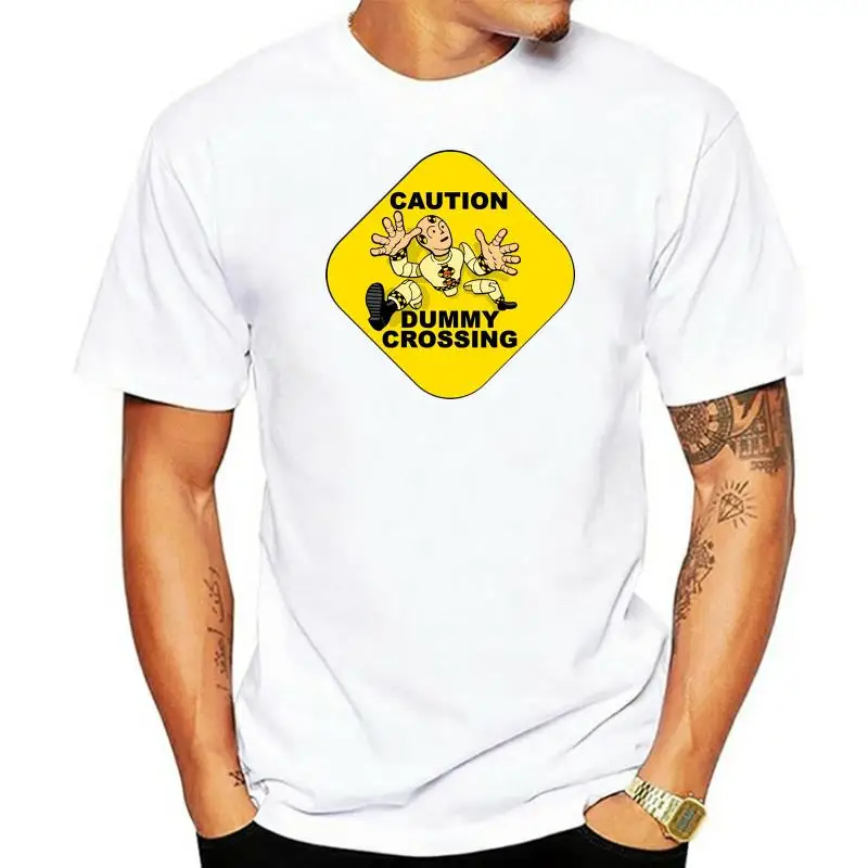 Barbati maneca Scurta tricou Crash Test Dummies Atenție Manechin de Trecere Galben Dummy Unisex Tricou Femei t-shirt